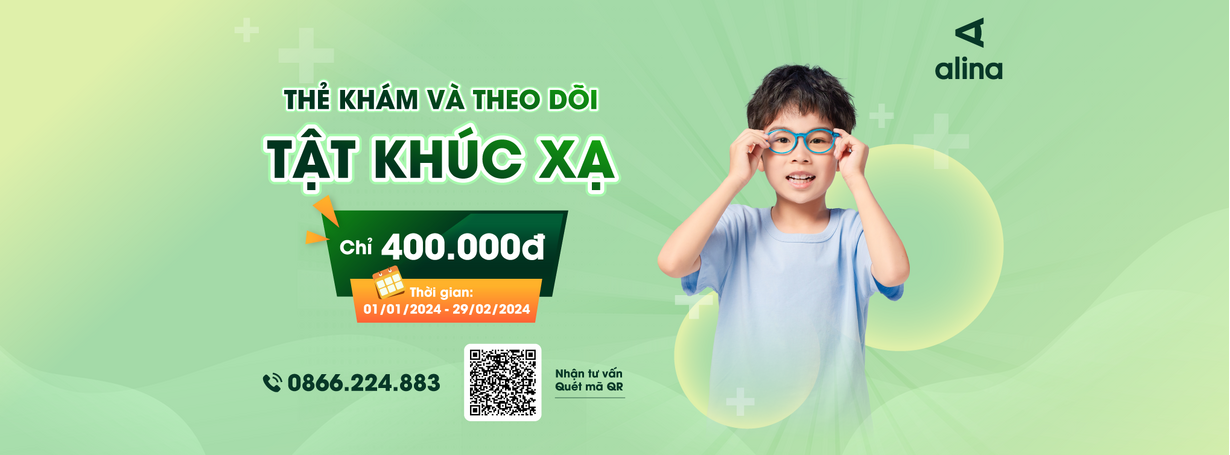 Thẻ khám và theo dõi tật khúc xạ 01 năm chỉ 400.000đ