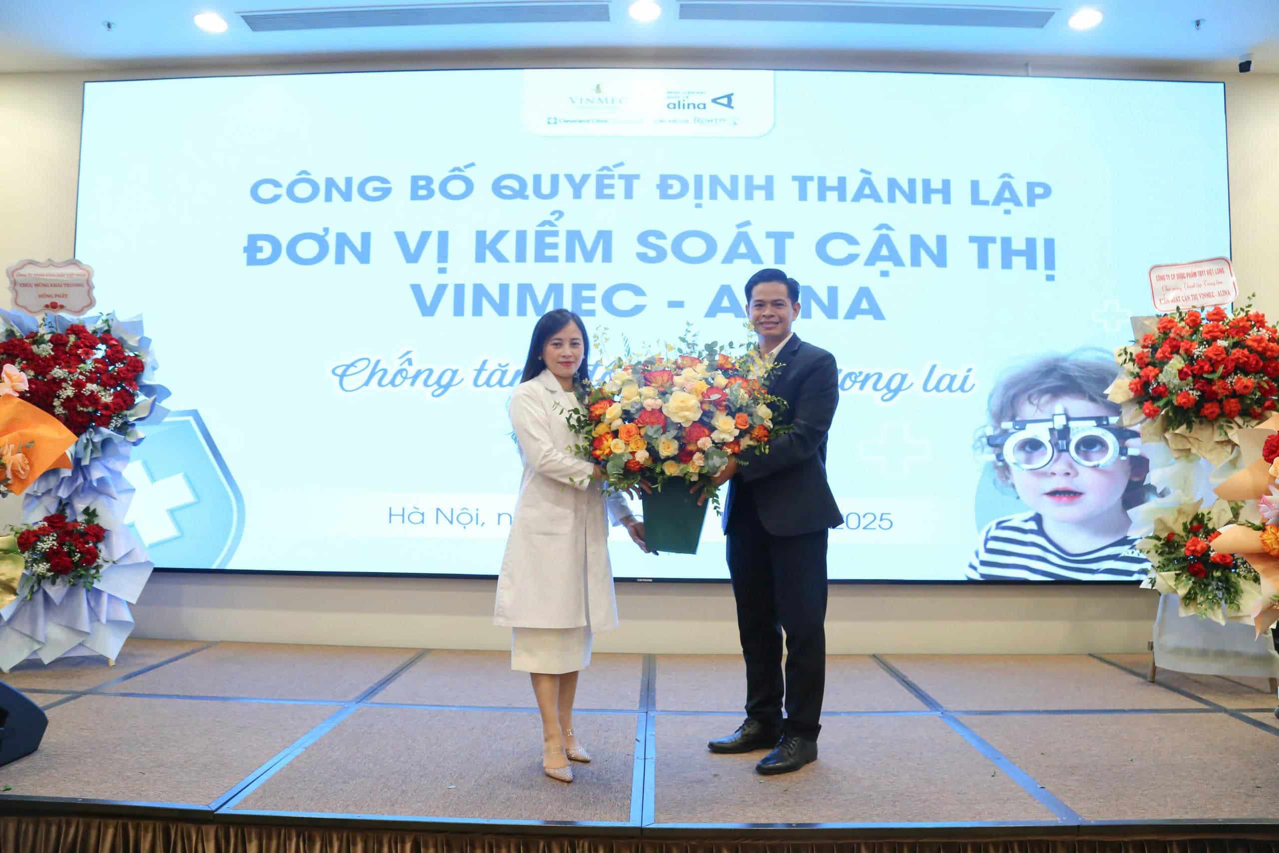 Bệnh viện Mắt Alina và Bệnh viện ĐKQT Vinmec Times City ra mắt Đơn vị Kiểm soát cận thị chuẩn quốc tế tại Việt Nam