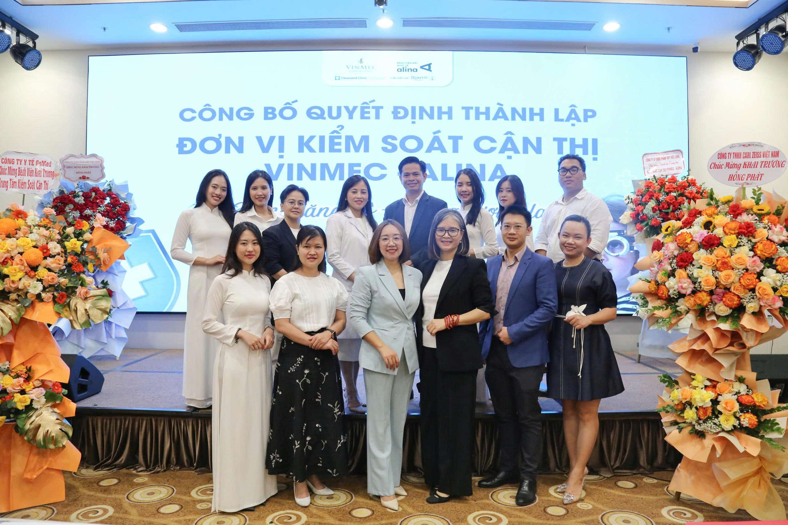 Ý nghĩa của lễ công bố quyết định thành lập Đơn vị Kiểm soát cận thị Vinmec - Alina
