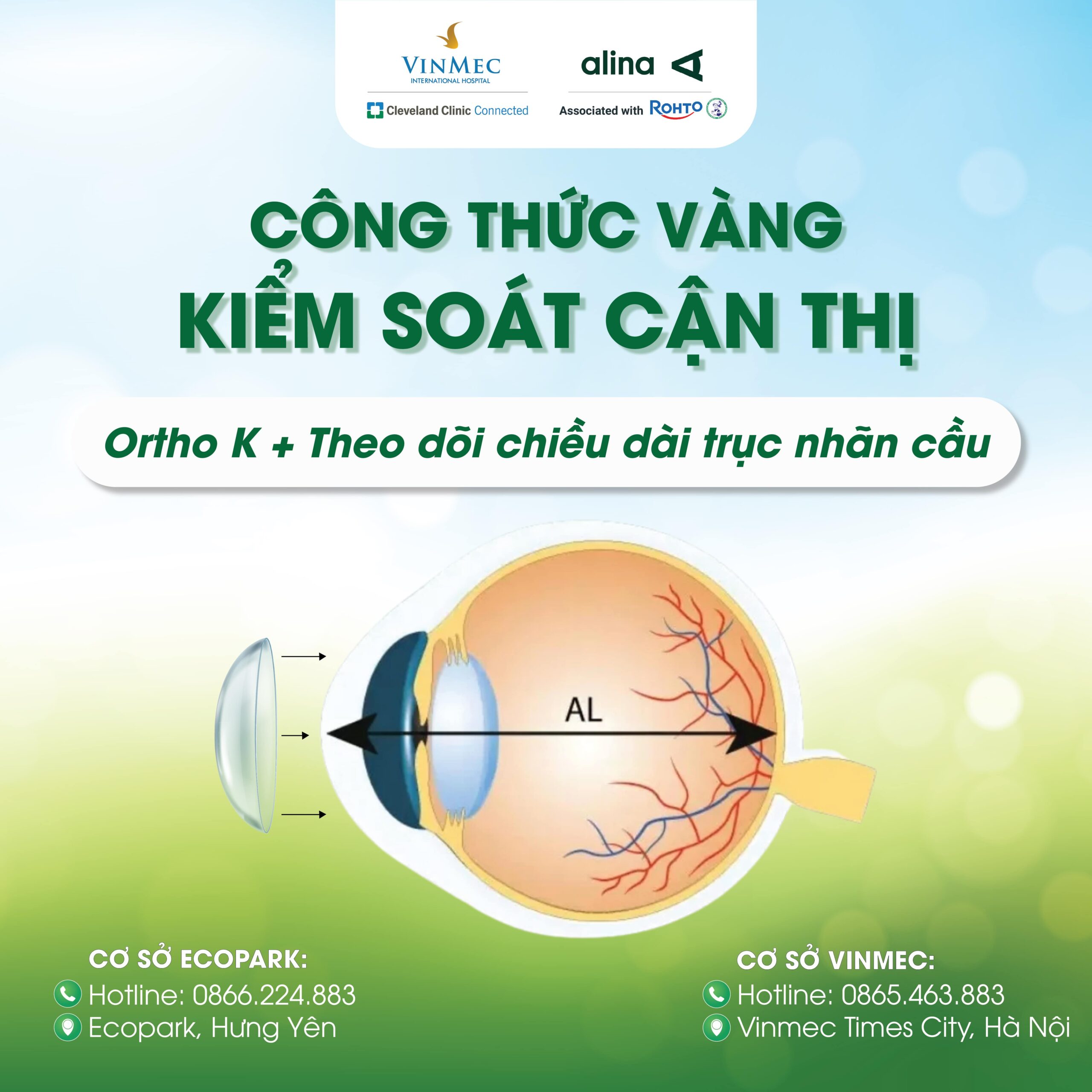 Ortho-K & Theo dõi chiều dài trục nhãn cầu – "Công thức vàng" kiểm soát cận thị tối ưu