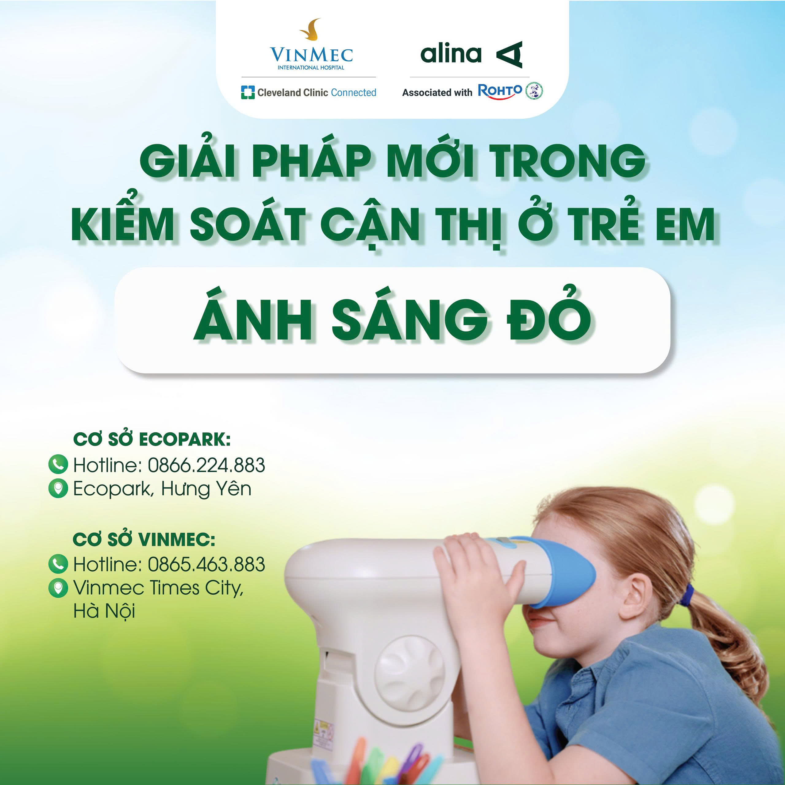 Ánh sáng đỏ – Giải pháp mới giúp kiểm soát cận thị tiến triển ở trẻ em