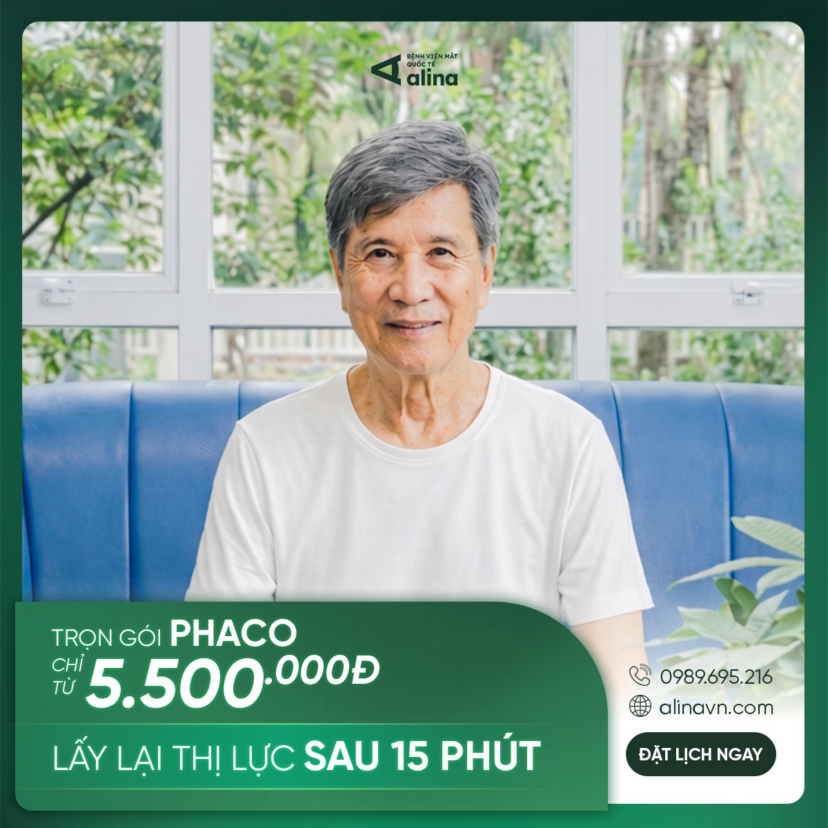 Trọn gói Phaco chỉ từ 5.500.000Đ/mắt